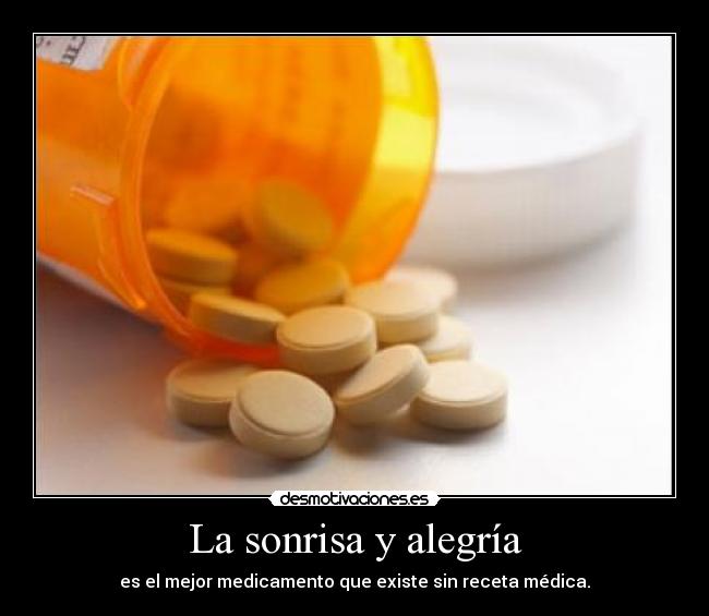 La sonrisa y alegría -
