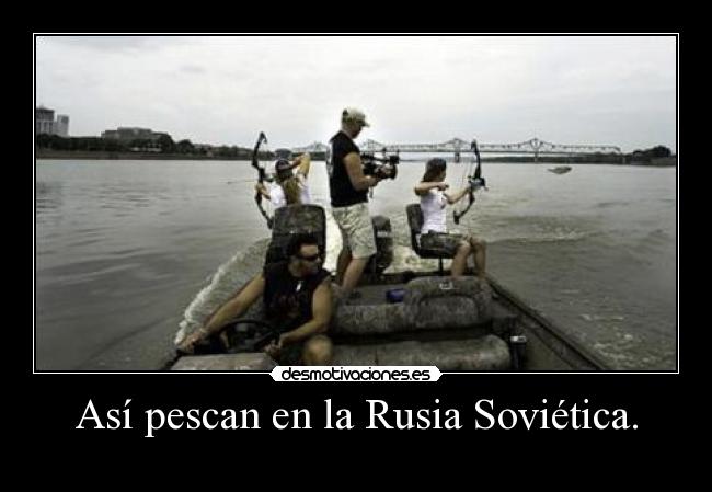 Así pescan en la Rusia Soviética. - 