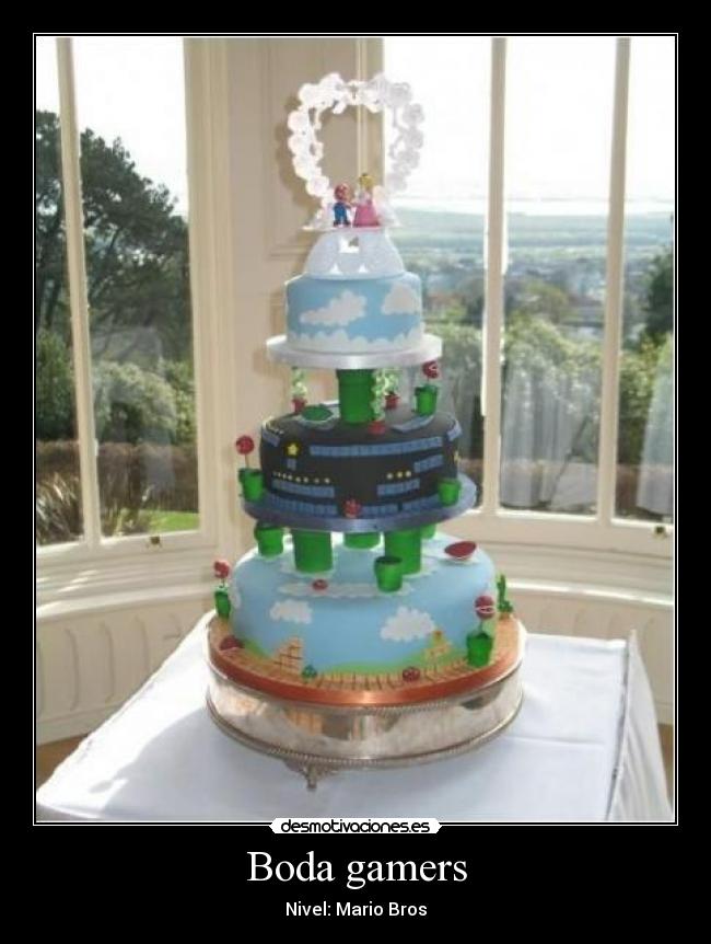 Boda gamers - Nivel: Mario Bros