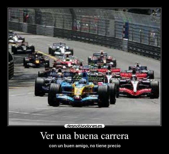 Ver una buena carrera -