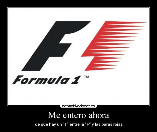 Me entero ahora - de que hay un 1 entre la F y las baras rojas