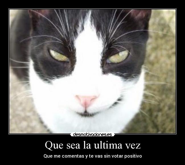 Que sea la ultima vez -