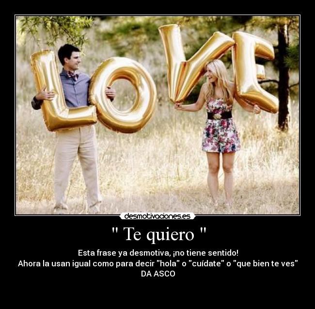 Te quiero -
