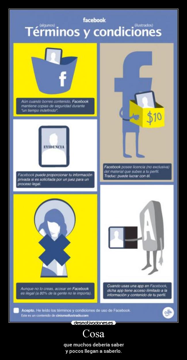 Cosa - que muchos debería saber
y pocos llegan a saberlo.