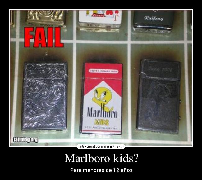 Marlboro kids? - Para menores de 12 años