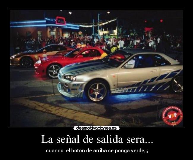 carteles coches carreras desmotivaciones