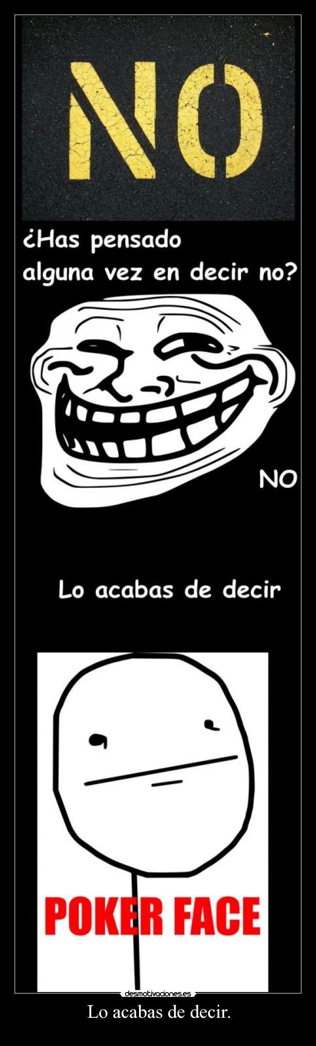 carteles poker face desmotivaciones