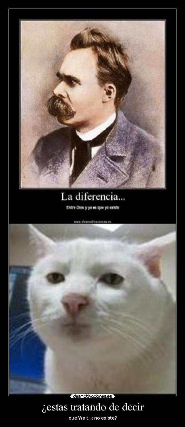 ¿estas tratando de decir - que Walt_k no existe?