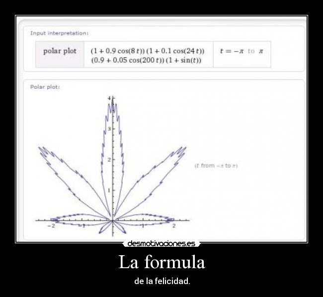 La formula - de la felicidad.