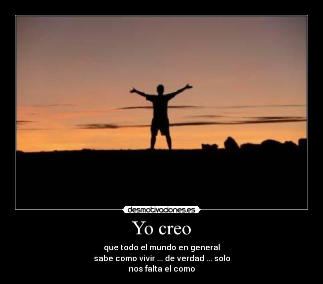 Yo creo - 