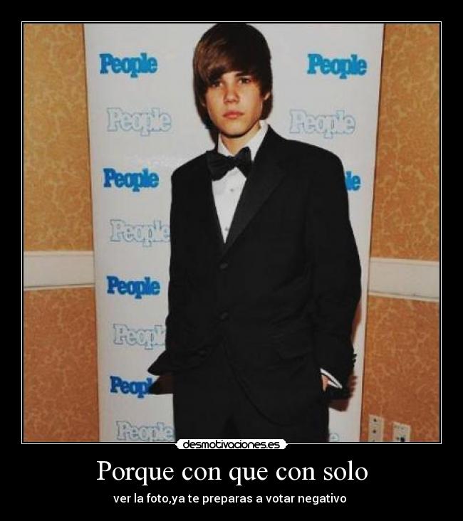 Porque con que con solo -