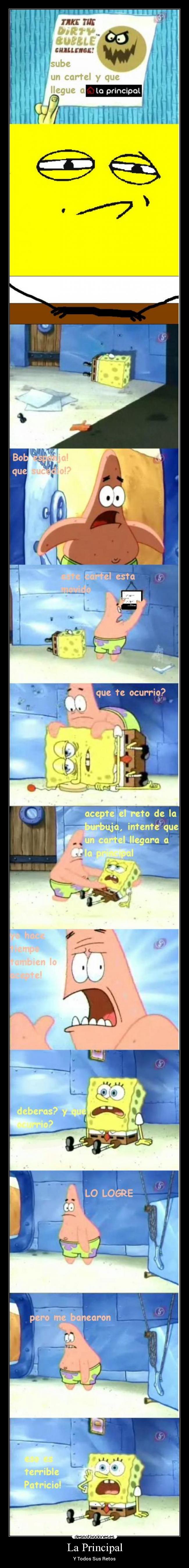carteles bob esponja patricio gary calamardo don cangrejo arenita plankton principal desmotivaciones