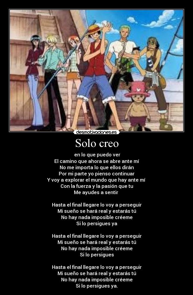 Solo creo -