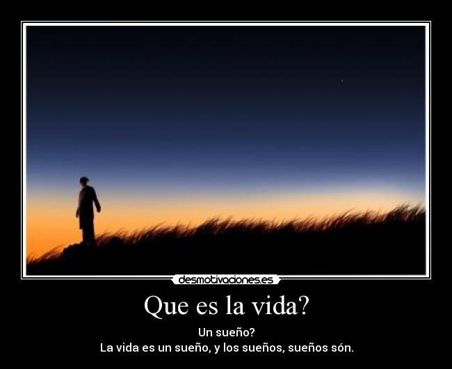 Que es la vida? -