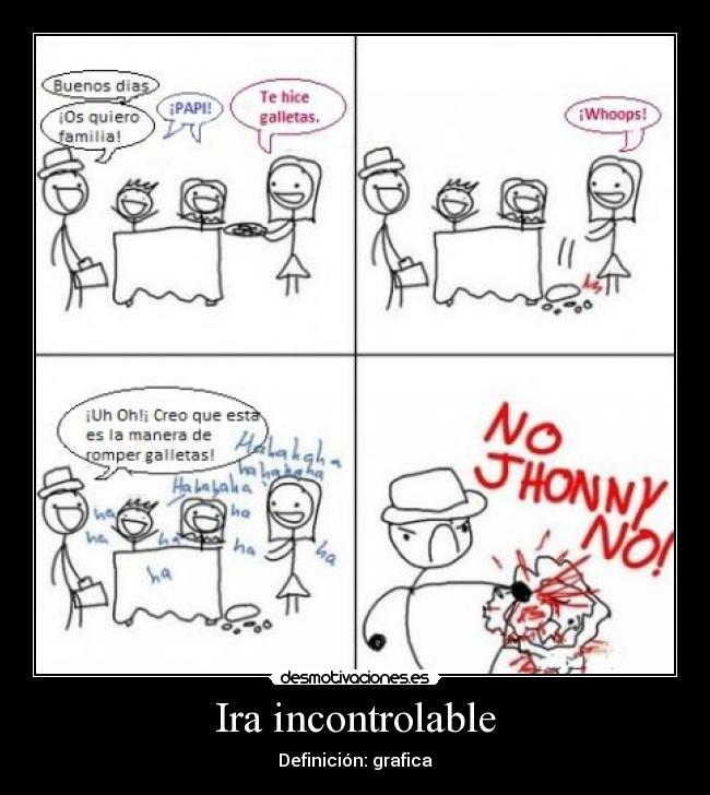 carteles ira incontrolable deficnicion grafica monigotes enfadados desmotivaciones