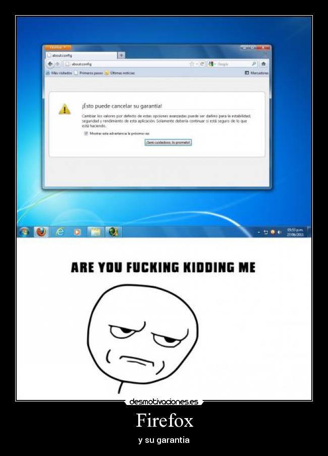 Firefox - y su garantia