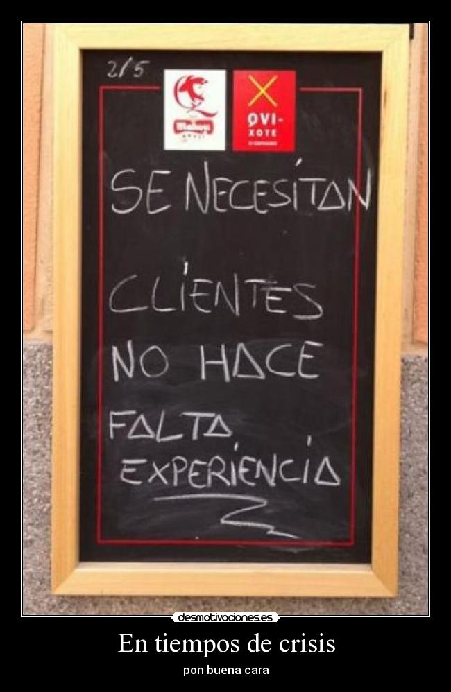 En tiempos de crisis -