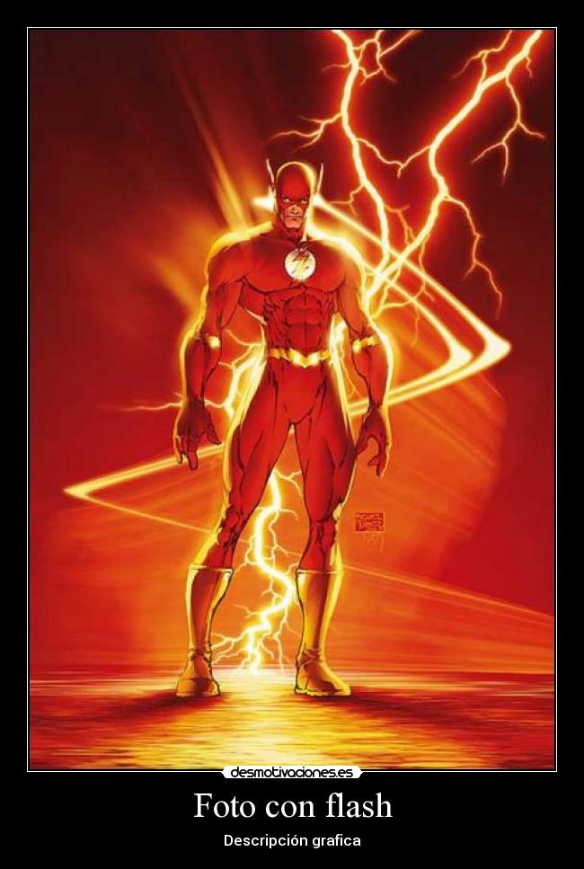 Foto con flash - Descripción grafica