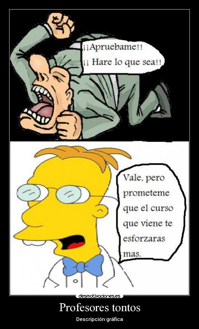 Profesores tontos - Descripción gráfica