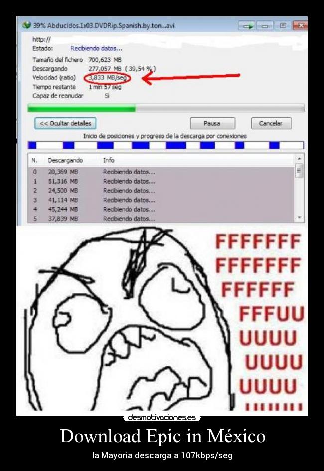 Download Epic in México - la Mayoria descarga a 107kbps/seg