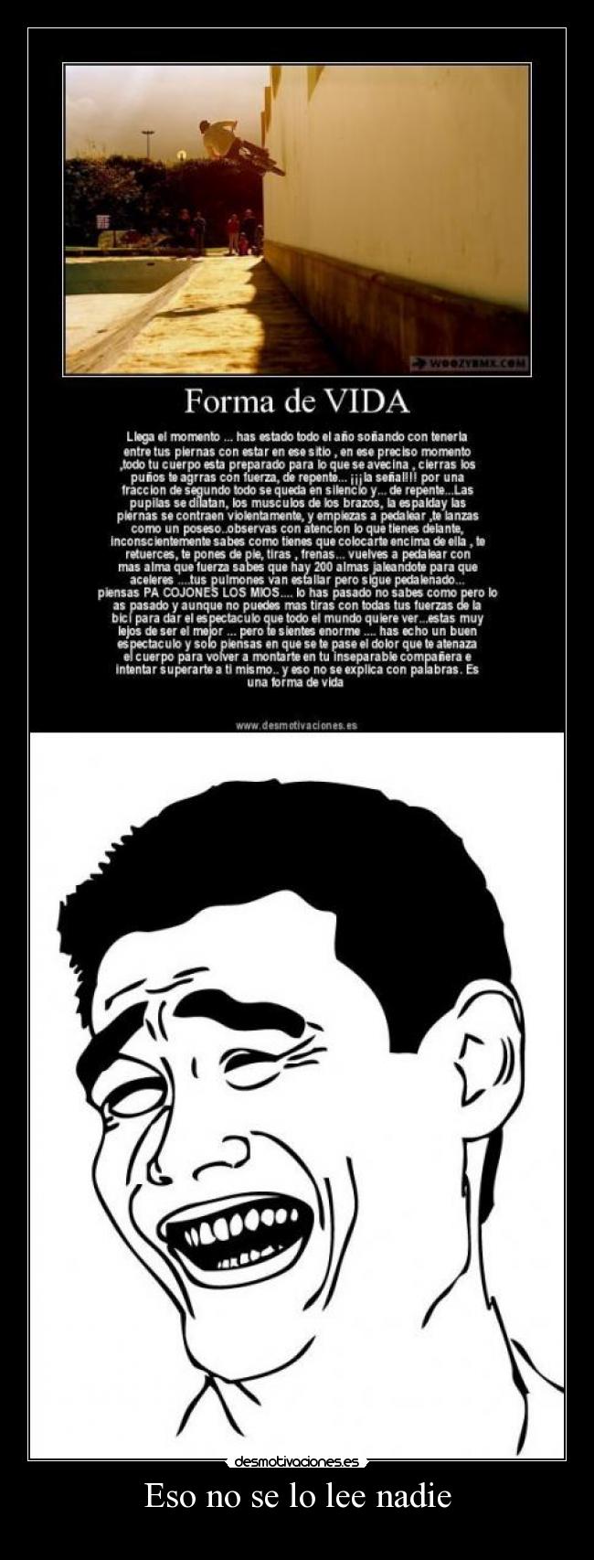 Eso no se lo lee nadie -