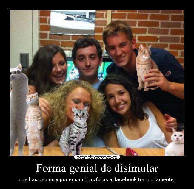 Forma genial de disimular - 
