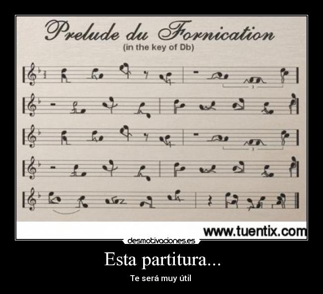 Esta partitura... - Te será muy útil
