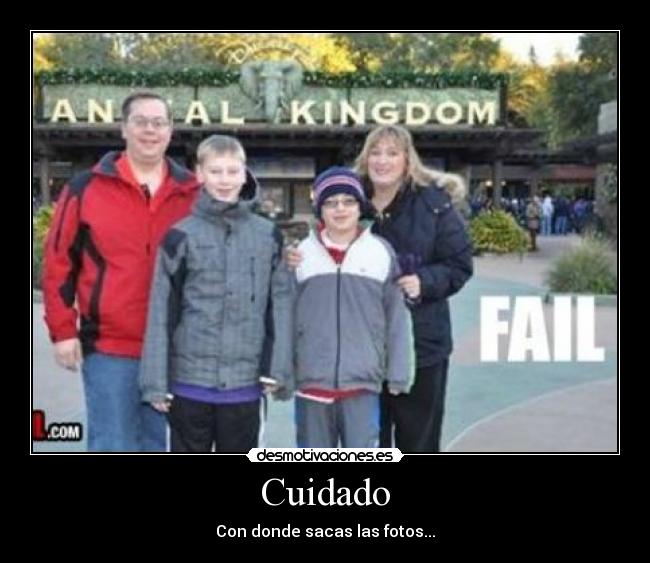 Cuidado - Con donde sacas las fotos...