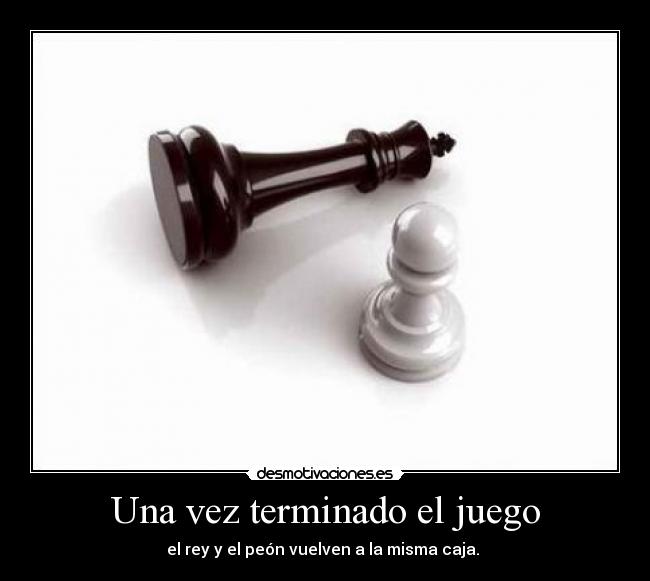 Una vez terminado el juego - 