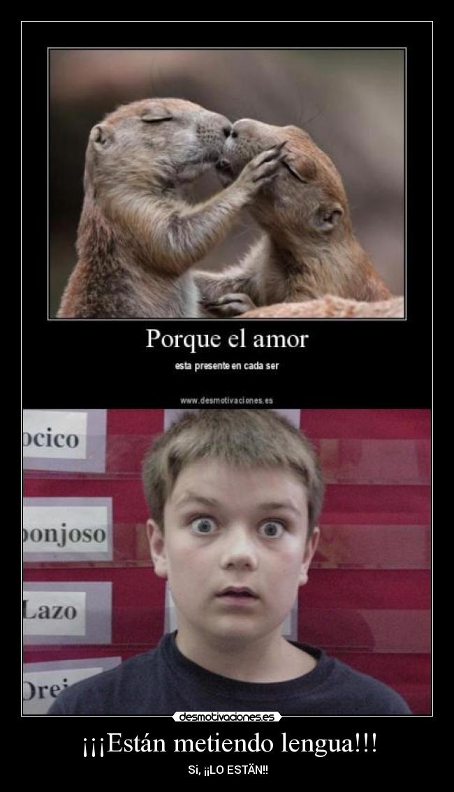 ¡¡¡Están metiendo lengua!!! - Si, ¡¡LO ESTÄN!!