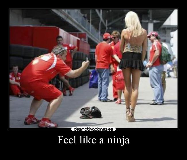 carteles feel like ninja desmotivaciones