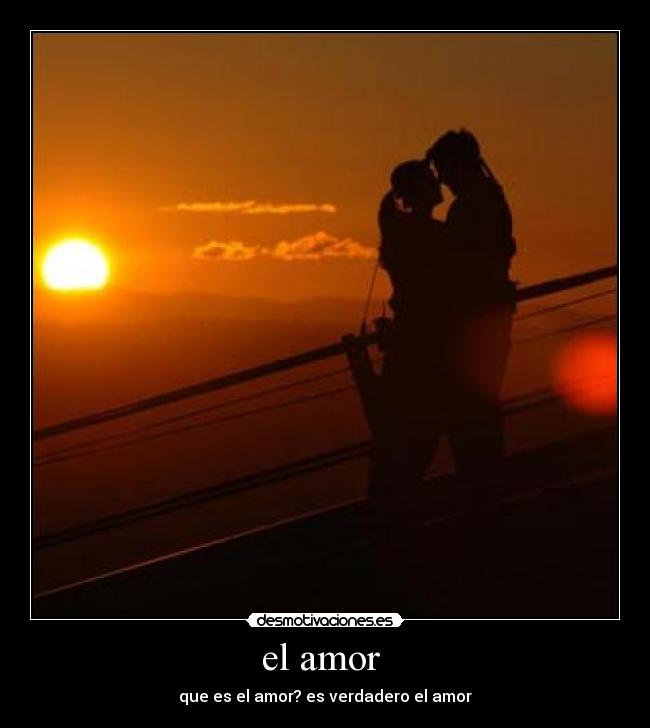 el amor -