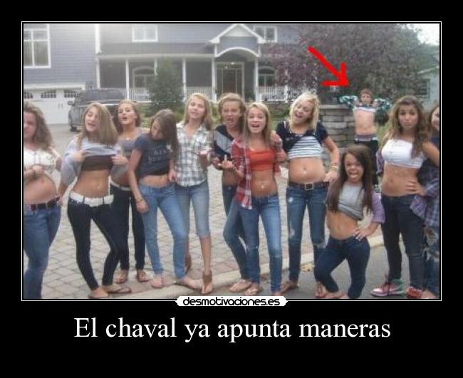 El chaval ya apunta maneras -