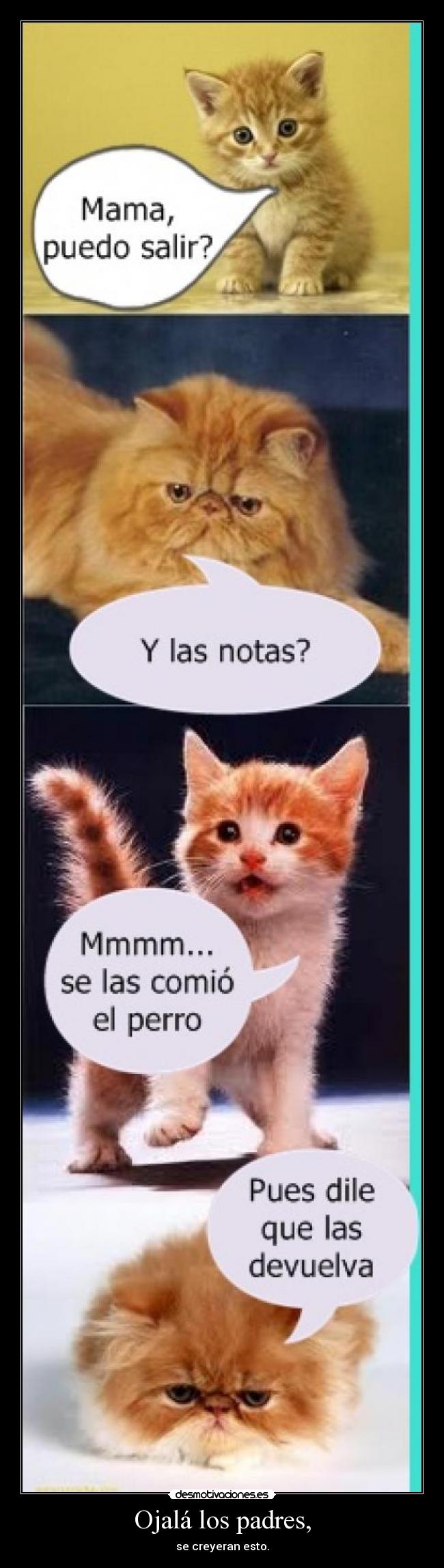 Ojalá los padres, -