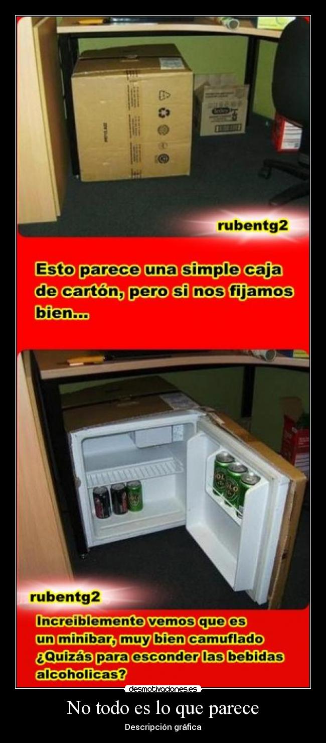 No todo es lo que parece - Descripción gráfica