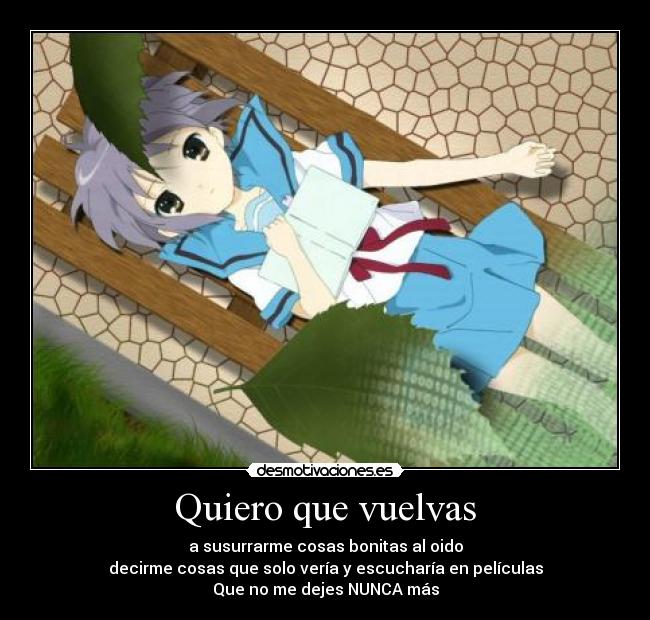 Quiero que vuelvas - 