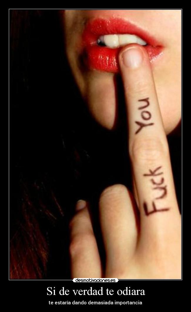 Si de verdad te odiara - 