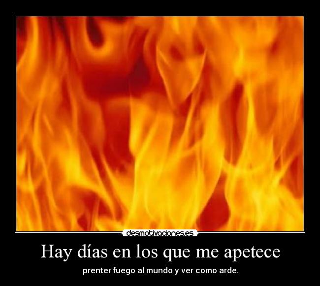 Hay días en los que me apetece -