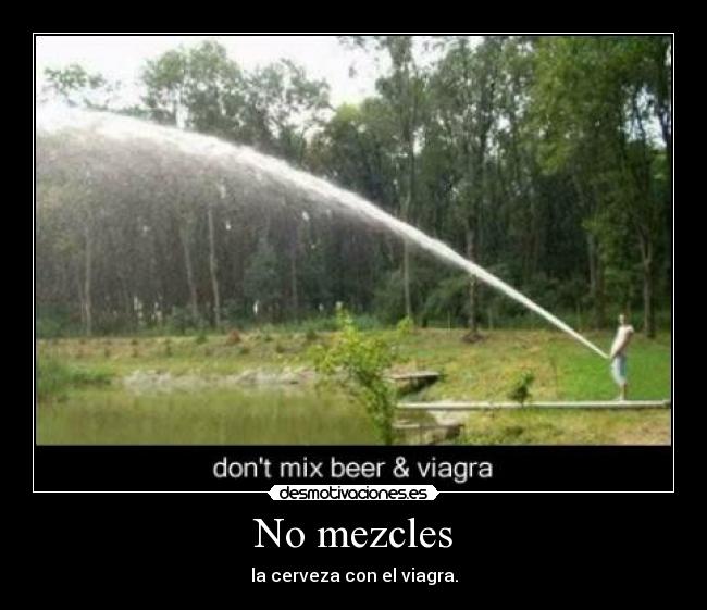 No mezcles -