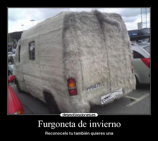 Furgoneta de invierno -