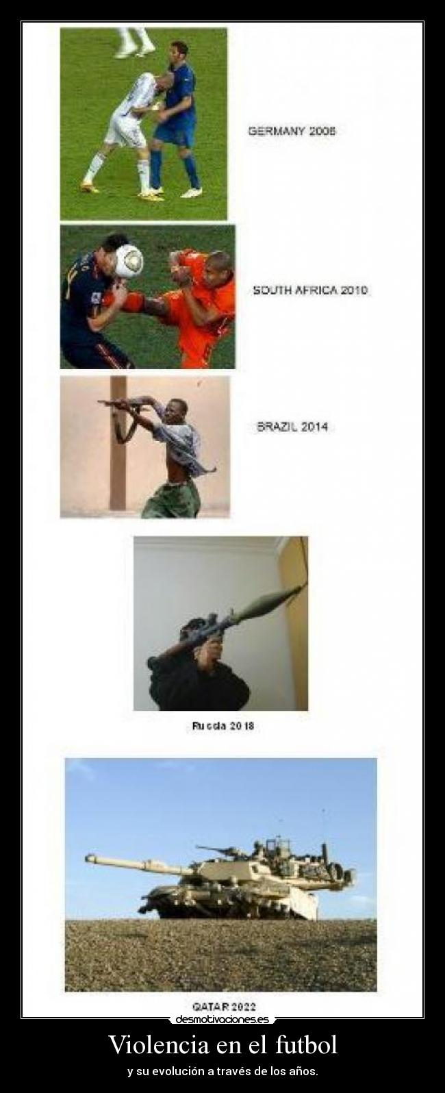 Violencia en el futbol - y su evolución a través de los años.