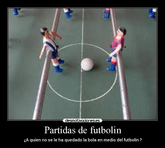 Partidas de futbolin - 