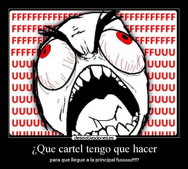 ¿Que cartel tengo que hacer -