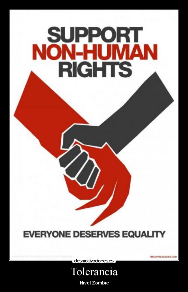 carteles tolerancia zombie desmotivaciones