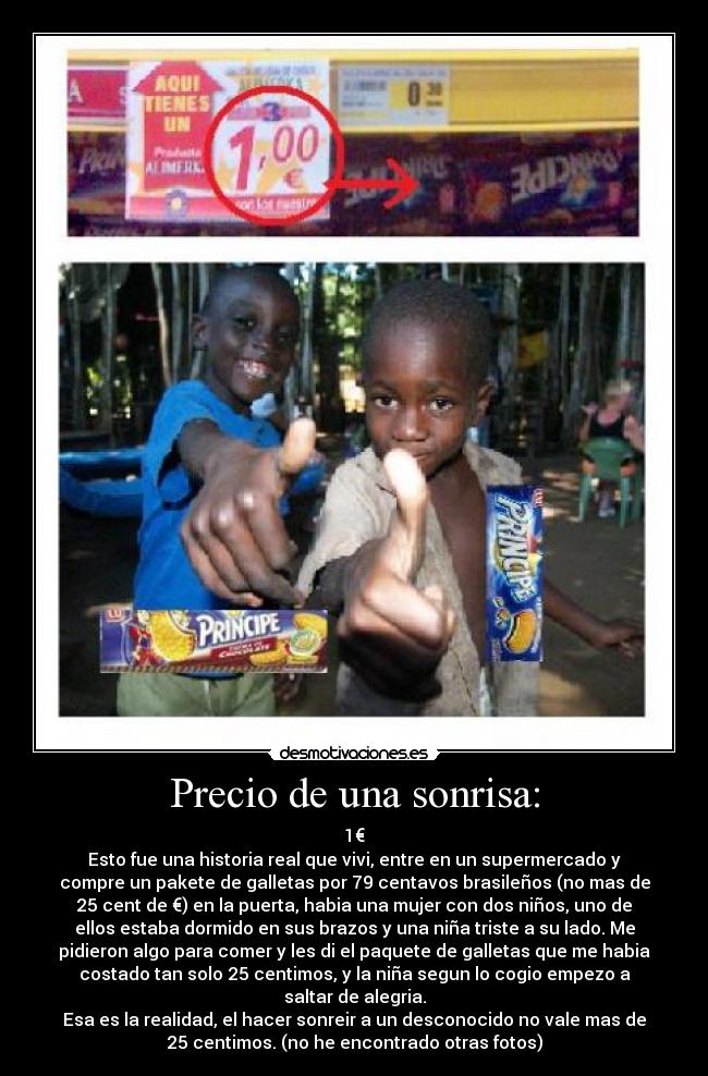 Precio de una sonrisa: - 