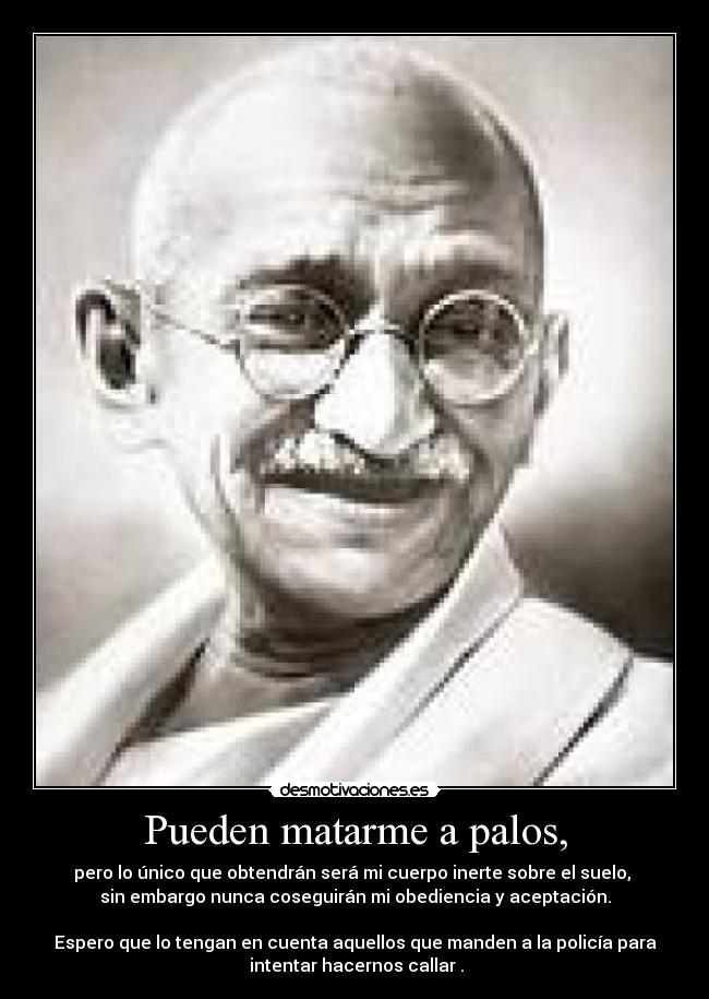 carteles gandhi desmotivaciones