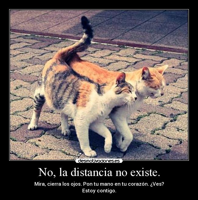 No, la distancia no existe. -