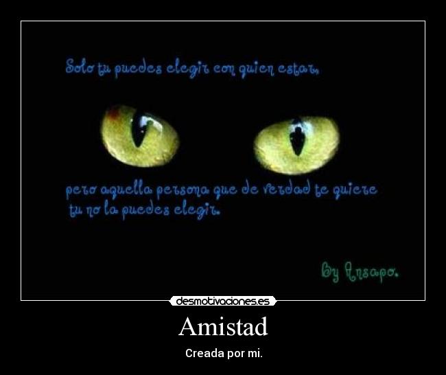 Amistad - Creada por mi.