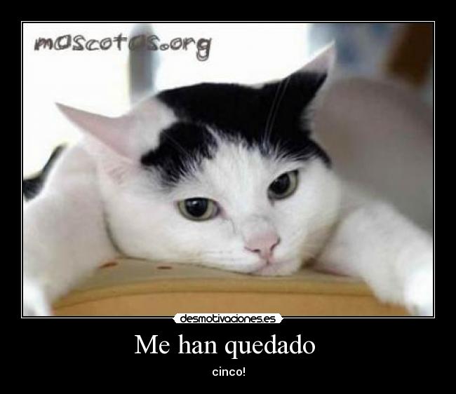 Me han quedado - cinco!