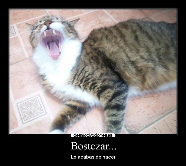 Bostezar... - 